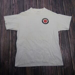 Vintage Tee-Jays UHSAA Cross Country Shirt Mens Large White Utah 1991 Tee